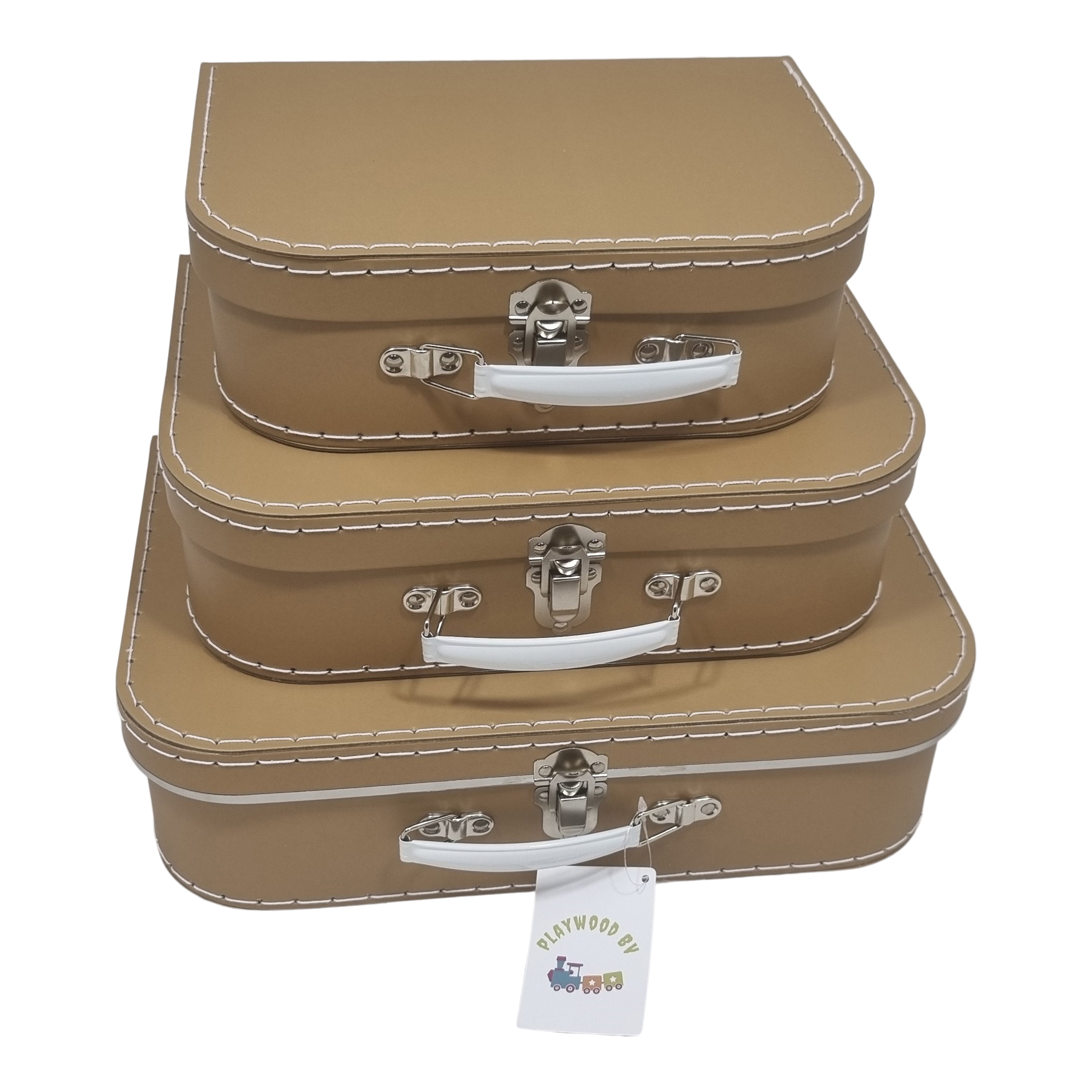 Koffer set van 3 bruin