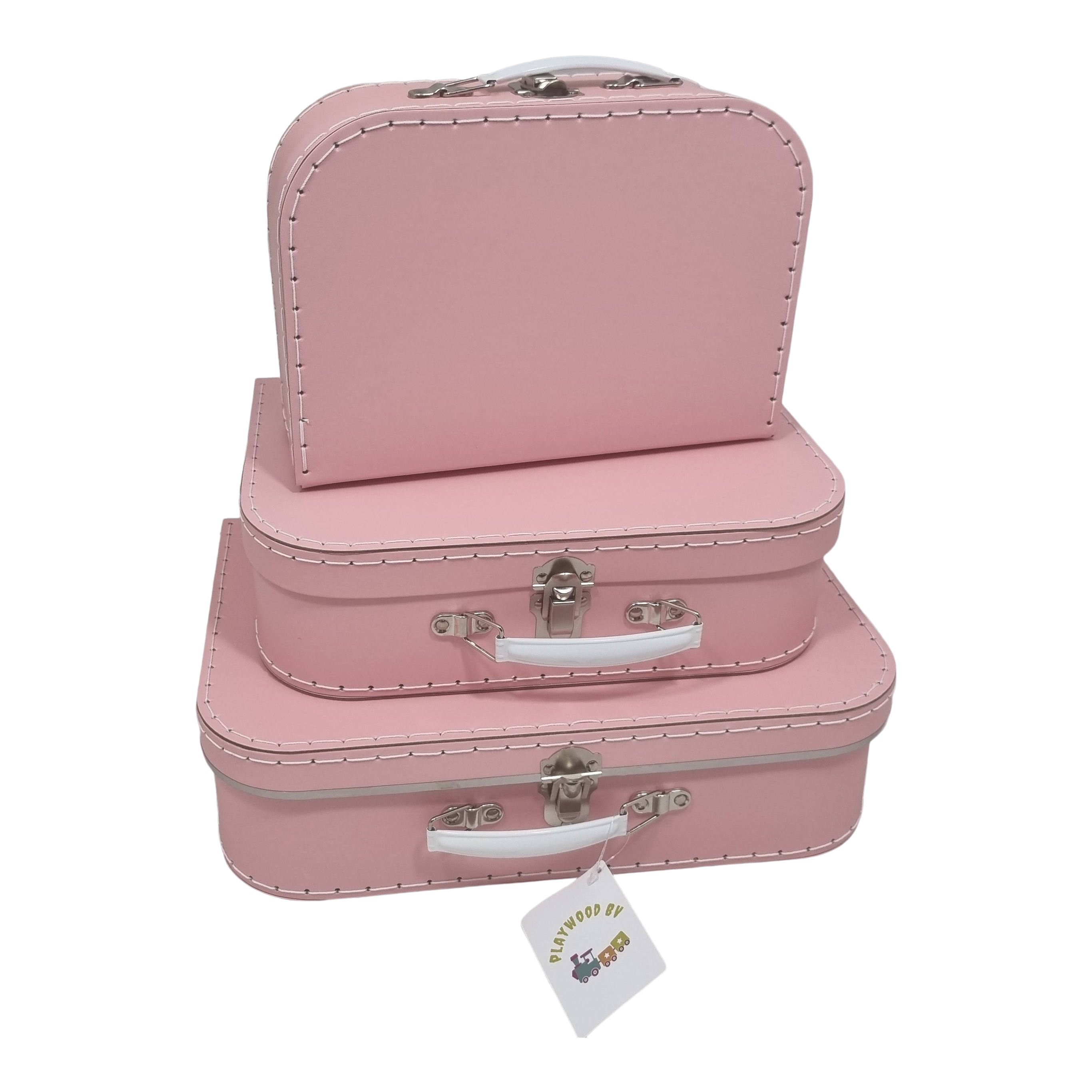 Koffer set van 3 roze