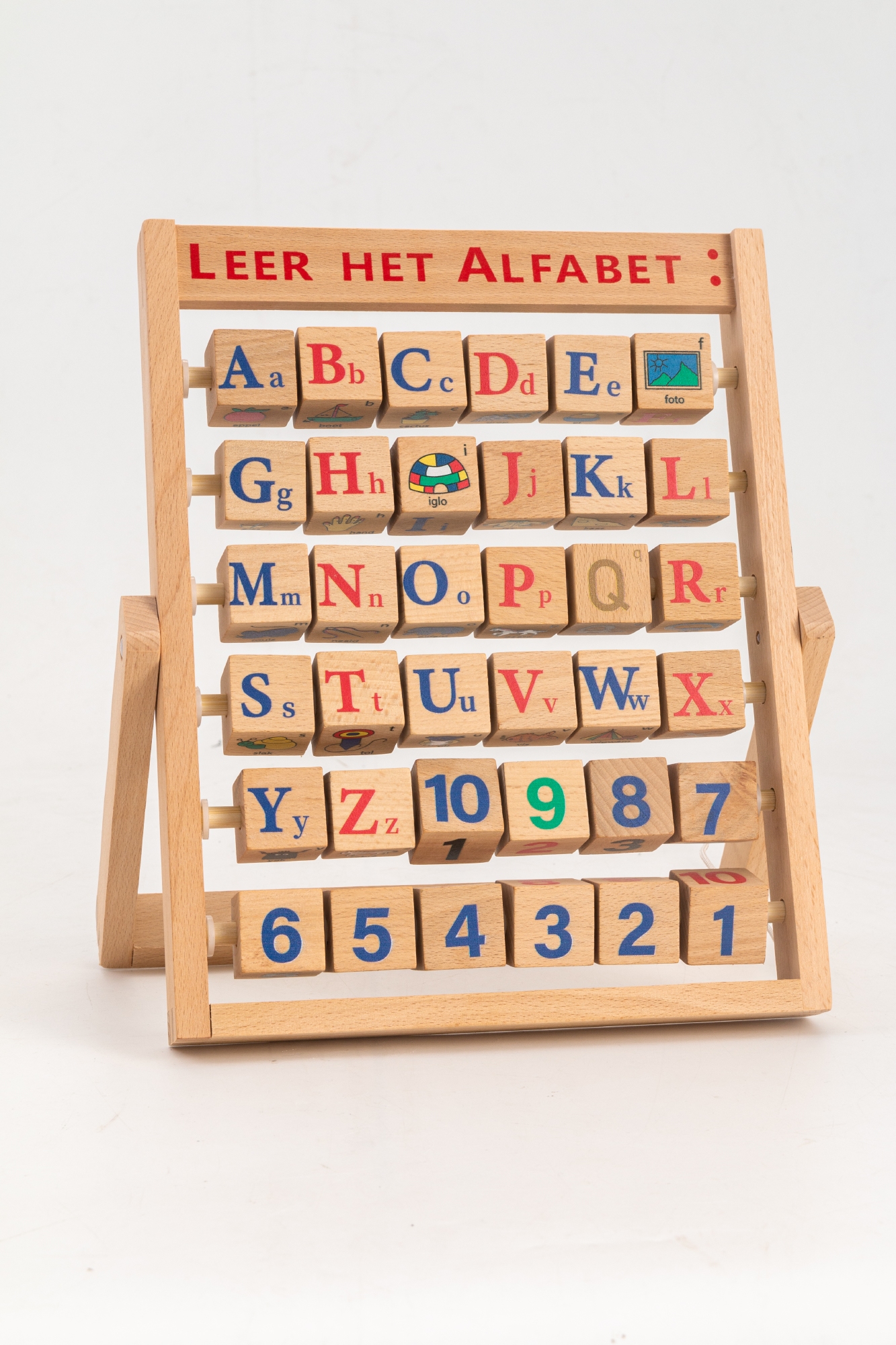 Leer het alfabet aan rek; Nederlands