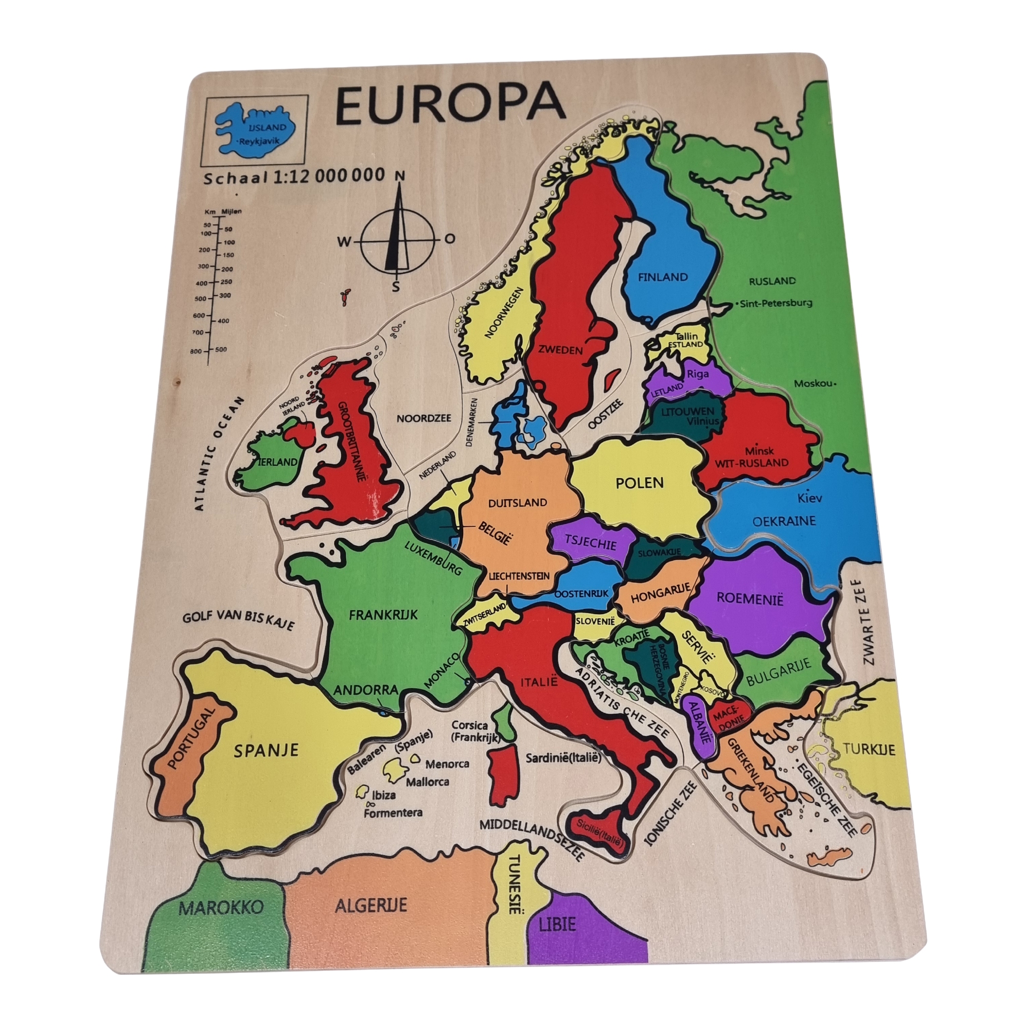 Legpuzzel europa groot nederlands