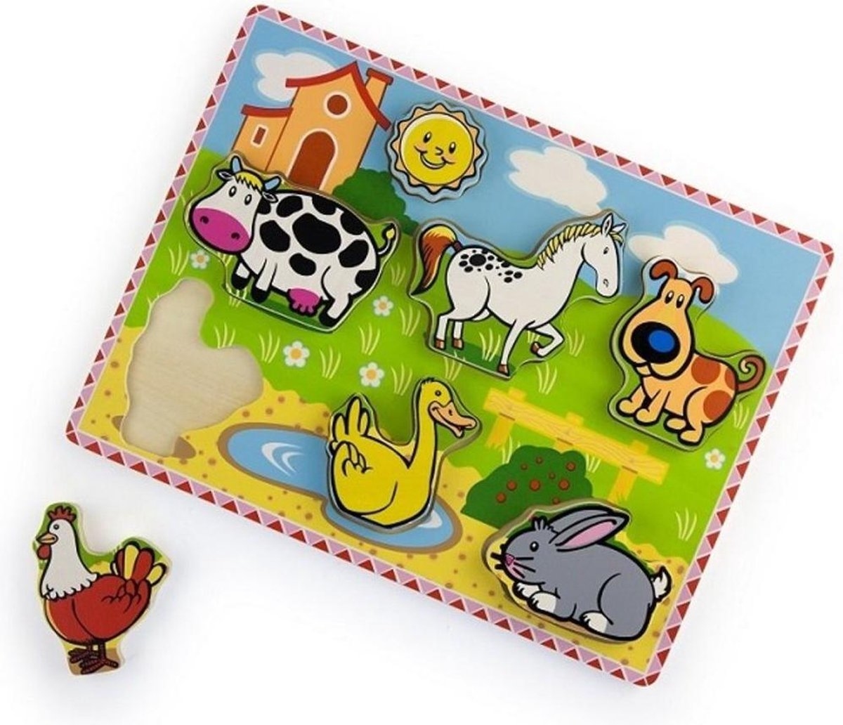 Mijn eerste puzzel dikke stukken boerderij