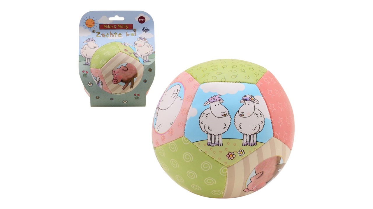 Mike & Molly - Soft bal in zachte kleuren