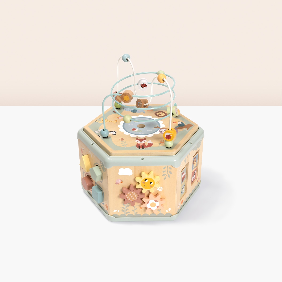 Motoriek 7 in 1 activiteiten kubus groot Tooky Toys