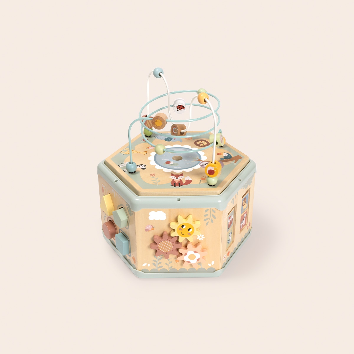 Motoriek 7 in 1 activiteiten kubus groot Tooky Toys