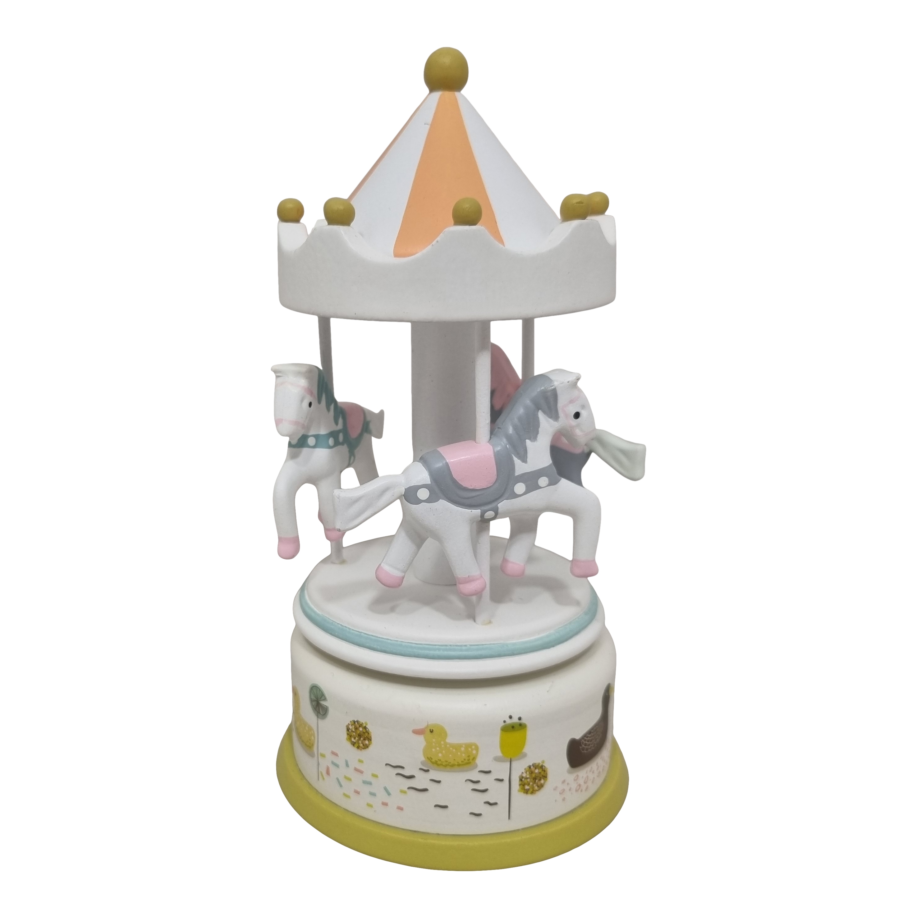 Muziekdoos Carrousel pastel middel