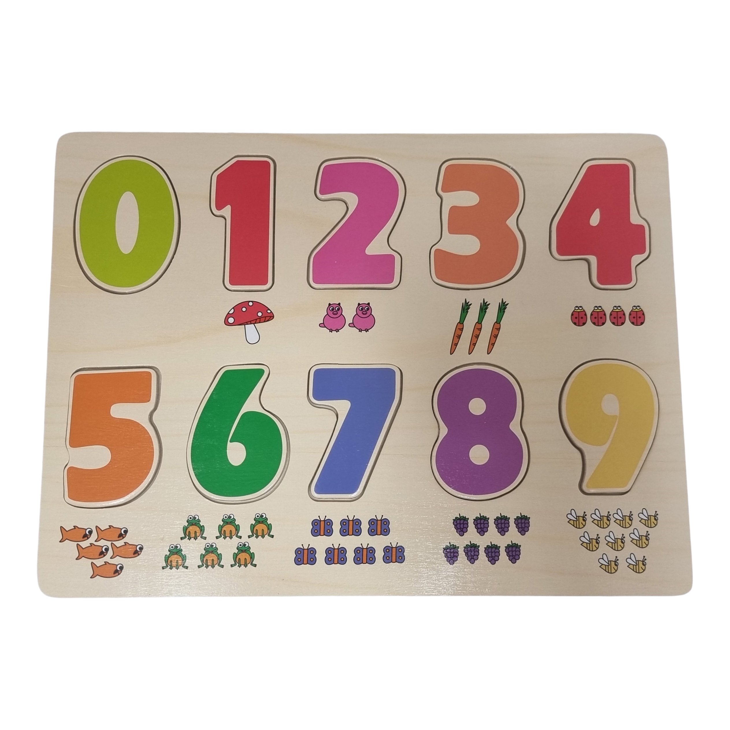 Puzzel cijfers 0-9 met figuren