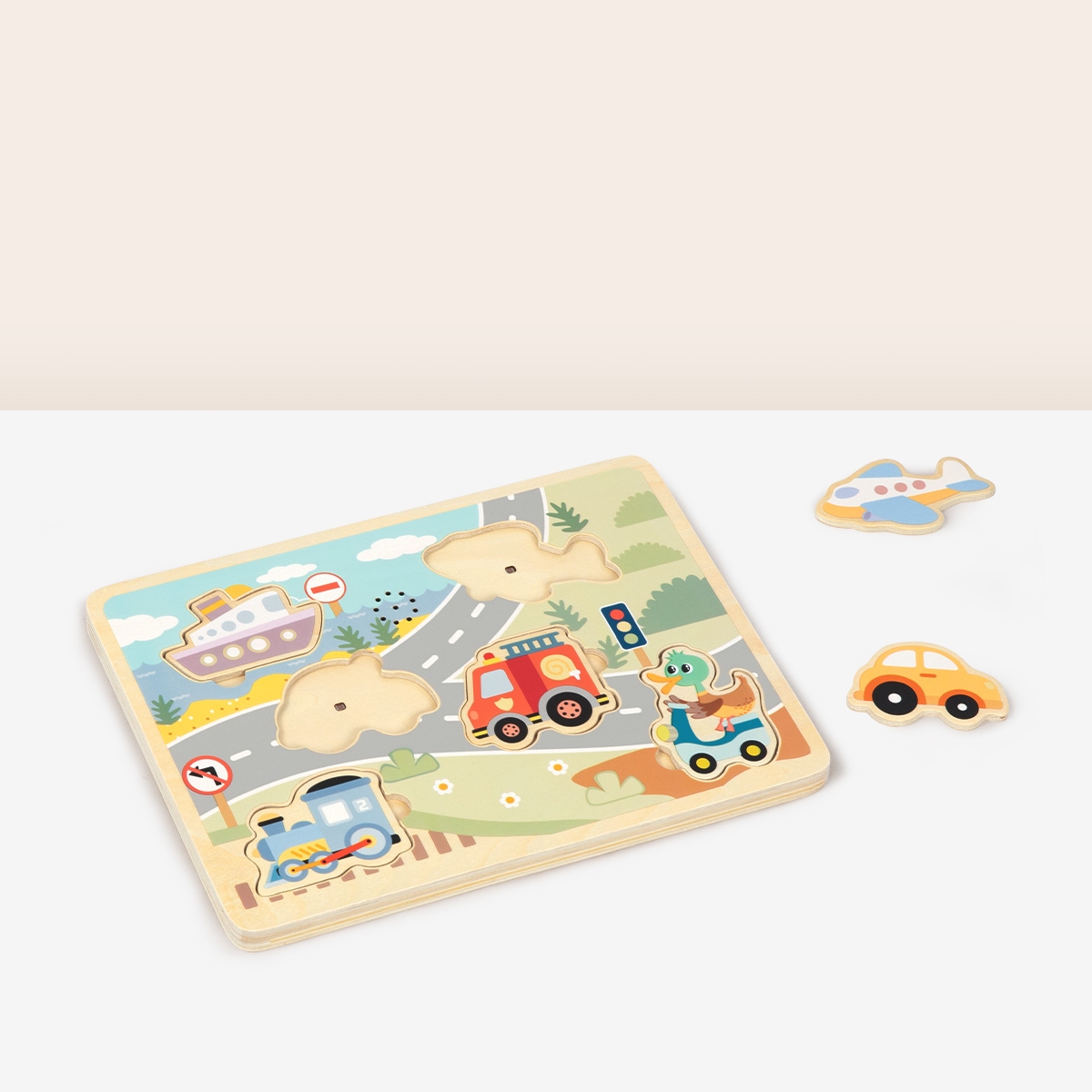 Puzzel met geluid verkeer Tooky Toys