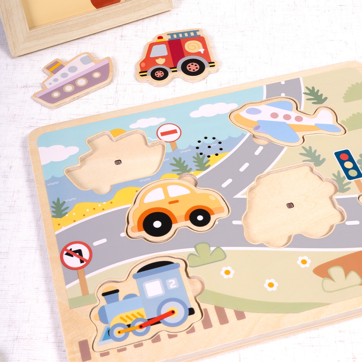 Puzzel met geluid verkeer Tooky Toys