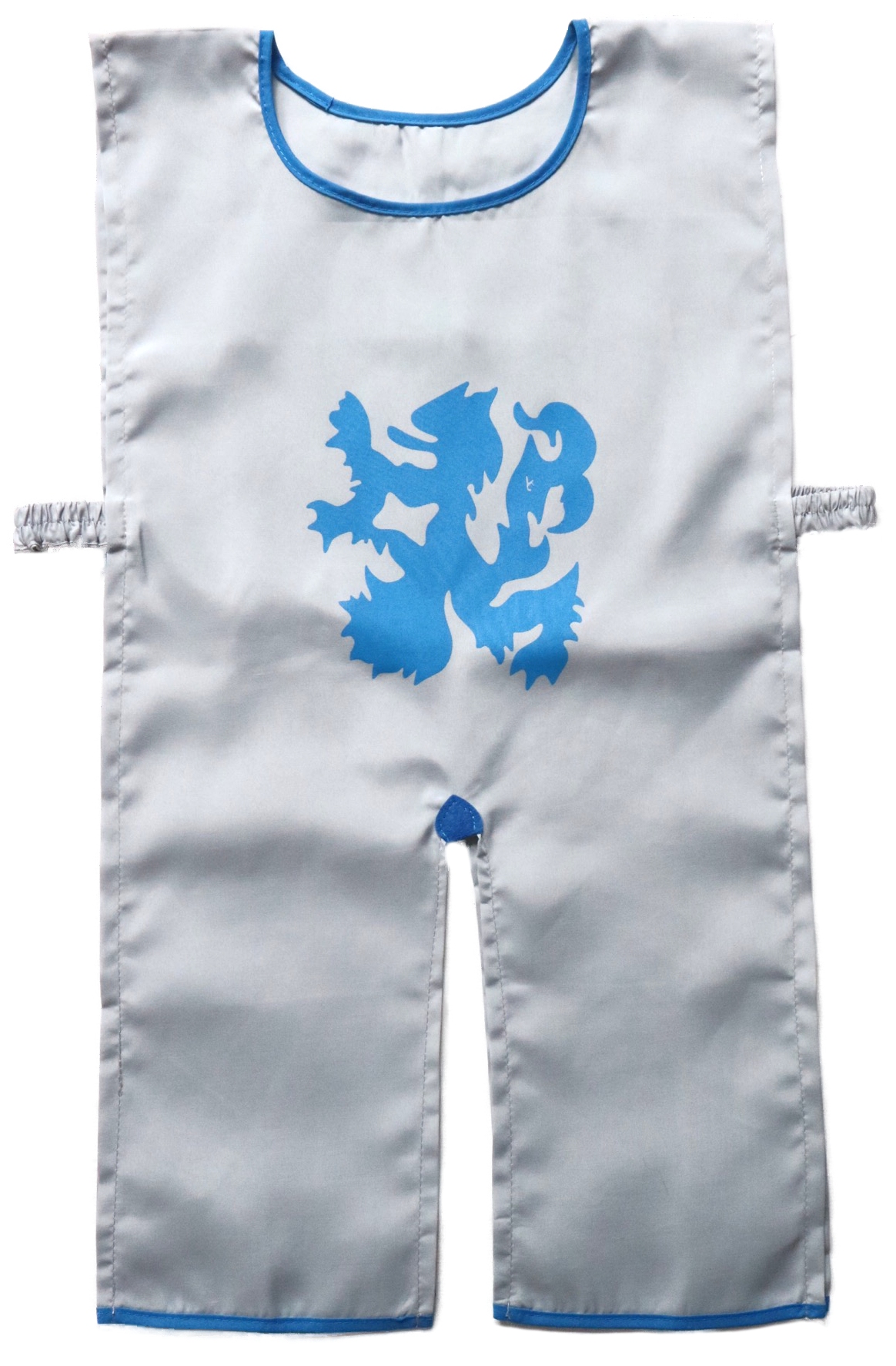 Riddertuniek grijs met blauwe leeuw (4-10 jaar)