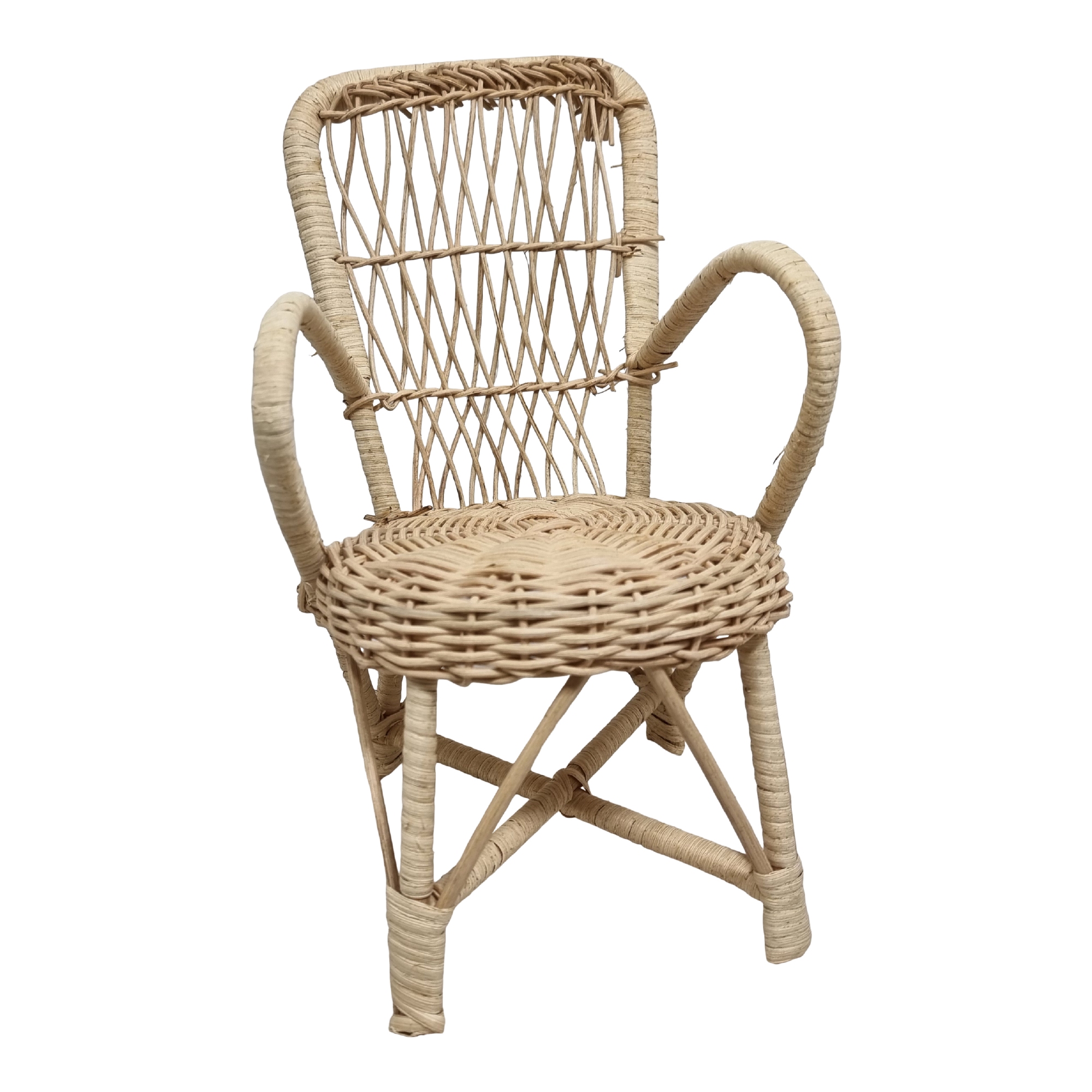 Rieten stoel groot AANBIEDING