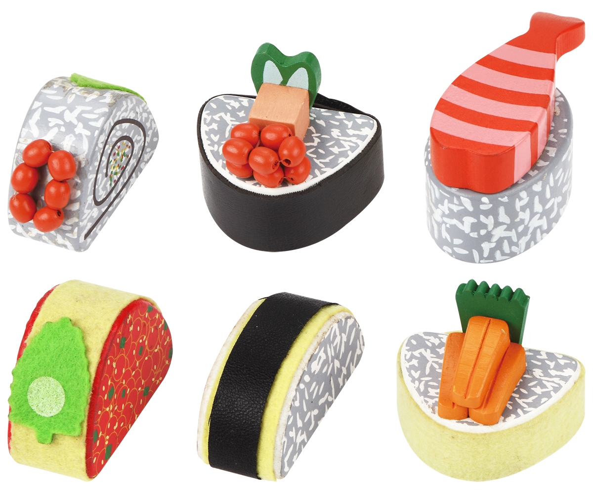 Sushi in tray