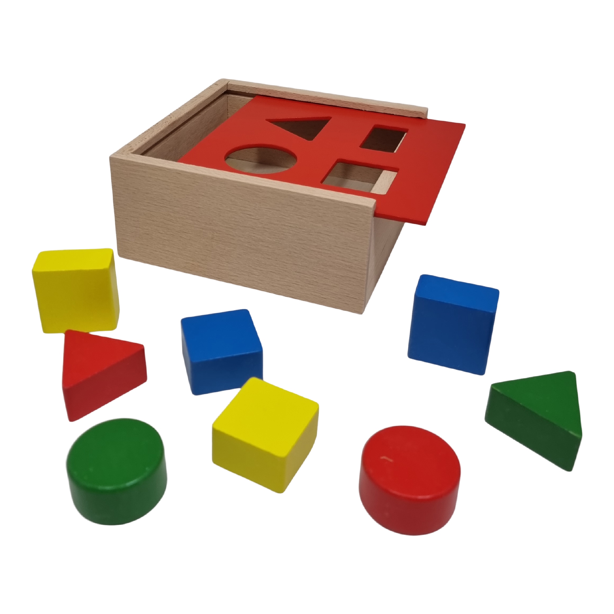 Vormenstoof groot met rood schuifdeksel