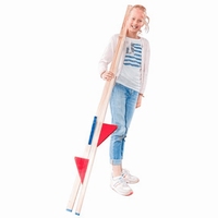 Stelten beuken; rode en blauwe voetsteunen