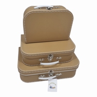 Koffer set van 3 bruin