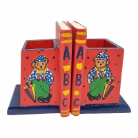 Boekensteun bakje beer paraplu